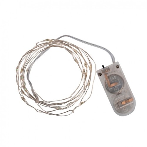 Гірлянда YES! Fun Нитка на мідному дроті 20 LED Зелена 2 м Статична На батарейках (975026)