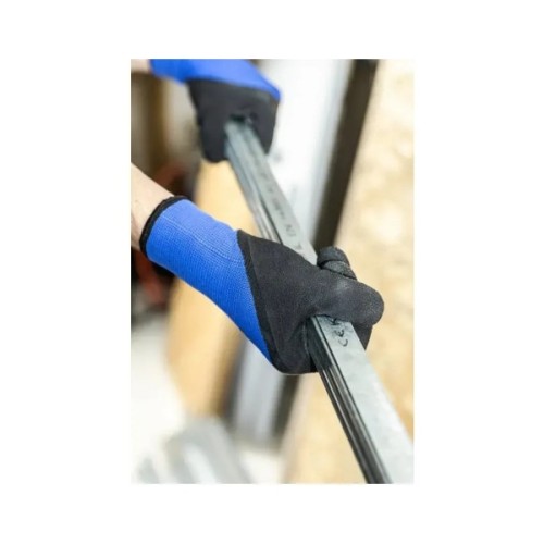 Захисні рукавиці Hoegert ZICHER HT5K768-10 утеплені з спіненим латексом темно-сині, 10 (HT5K768-10)