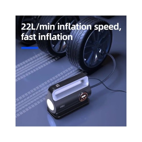 Автомобільний компресор Deli 22 Л/хв, 150 psi (EDL880280S)