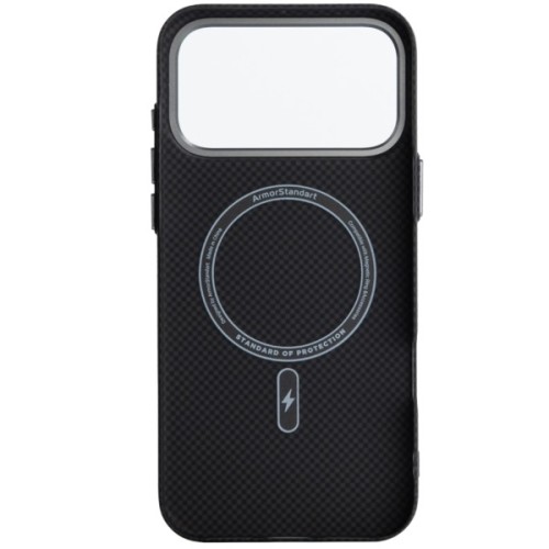 Чохол до мобільного телефона Armorstandart LikeCarbon2 MagCase Apple iPhone 17 Pro Max Kevlar Black (ARM88377)