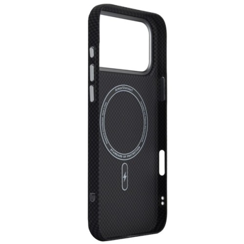 Чохол до мобільного телефона Armorstandart LikeCarbon2 MagCase Apple iPhone 17 Pro Max Kevlar Black (ARM88377)