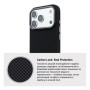 Чохол до мобільного телефона Armorstandart LikeCarbon2 MagCase Apple iPhone 17 Pro Max Kevlar Black (ARM88377)