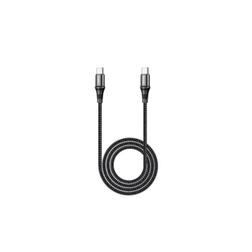 Дата кабель USB-C to USB-C 2.0m 100W silicone X50 Exquisito black HOCO (6931474734402)