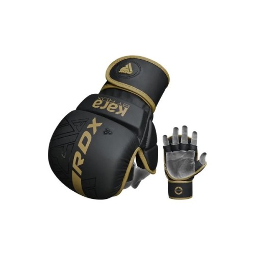 Рукавички для MMA RDX F6 Kara Matte Golden Plus S/M (GSR-F6MGL-S/M+)