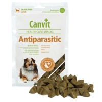 Ласощі для собак Canvit Antiparasitic для профілактики проблем з кишковим трактом 200 г (8595602508815)