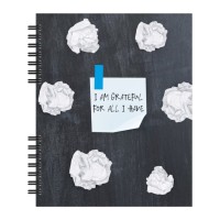 Блокнот Optima В5 пластикова обкладинка, спіраль, 60 аркушів, клітинка (O25925)