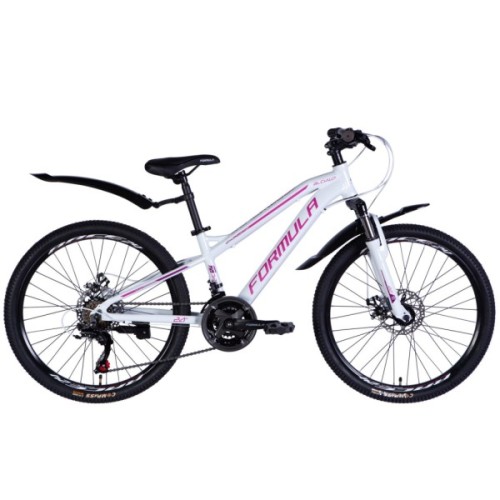 Велосипед Formula 24" BLACKWOOD DD FR рама-12,5" AL 2026 біло-рожевий (OPS-FR-24-444)