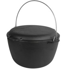 Котел туристичний Brizoll чавунний з кришкою-сковородою10 л (KT10-2)