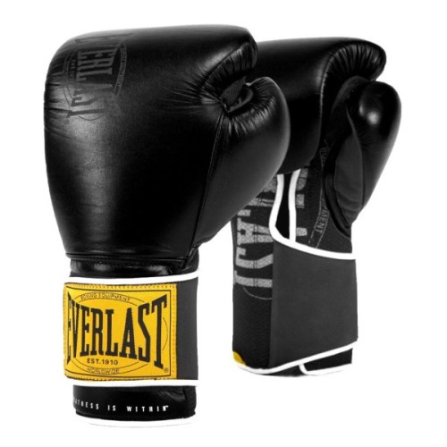 Боксерські рукавички Everlast 1910 Classic Training Glove P00001711 чорний 14 унцій (009283599928)