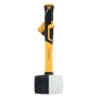 Киянка Sigma 450г, гумова, чорно-біла, фібергласова рукоятка (4317241)