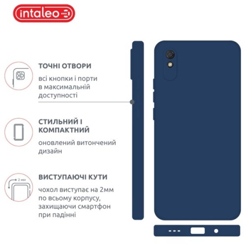 Чохол до мобільного телефона Intaleo SoftShell Xiaomi Redmi 9A Blue (1283126558252)