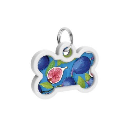 Адресник для тварин WAUDOG Smart ID з QR паспортом "Інжир", кістка 40х28 мм (231-4053)