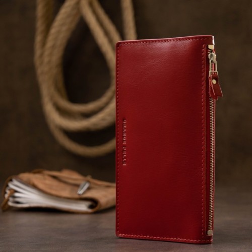 Портмоне Grande Pelle Шкіряне Червоне (11514)