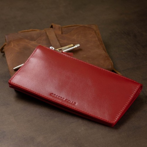 Портмоне Grande Pelle Шкіряне Червоне (11514)