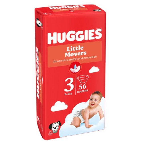 Підгузки Huggies Little Movers 3 (5-8 кг) Jumbo 56 шт (5029053567570)