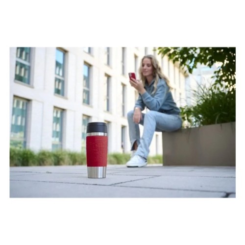 Термокружка Tefal Travel Mug Classic, 360мл, нержавіюча сталь, червоний (N2020410)