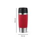 Термокружка Tefal Travel Mug Classic, 360мл, нержавіюча сталь, червоний (N2020410)