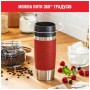 Термокружка Tefal Travel Mug Classic, 360мл, нержавіюча сталь, червоний (N2020410)