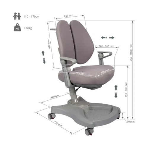 Дитяче крісло FunDesk Leone blue