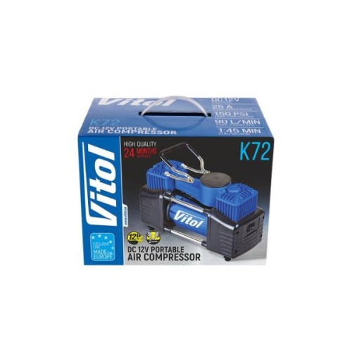 Автомобільний компресор VITOL K-72 150psi/25Amp /90л (K-72)
