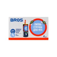 Липка стрічка від комах Bros Від мух 4 шт. (5904517061316)