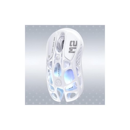 Мишка GravaStar Mercury M2 RGB Wireless/Bluetooth/USB Opaline White (GRAVASTARM2_WHT)