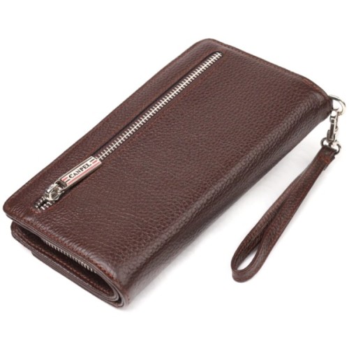 Портмоне Canpellini З натуральної шкіри Коричневе (21537)