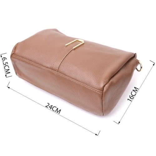 Сумка Vintage Жіноча через плече із натуральної шкіри Бежева (22288)