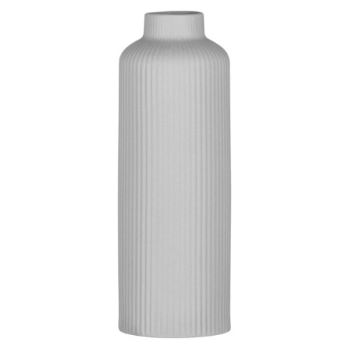 Ваза Ardesto Liguria, 8х22.7см, порцеляна, сірий (AR3803G)