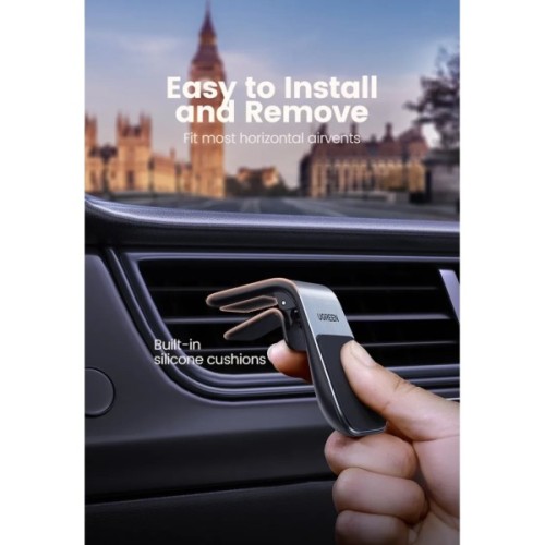 Універсальний автотримач Ugreen LP290 Waterfall-Shaped Magnetic Phone Holder Black (80712B)