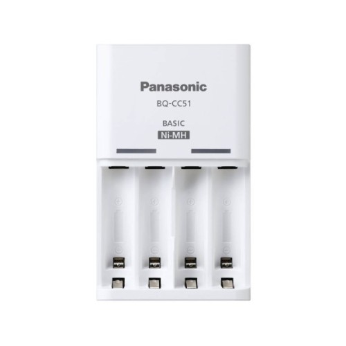 Зарядний пристрій для акумуляторів Panasonic Basic Charger + Eneloop 4AA 2000 mAh New (K-KJ51MCD40E)