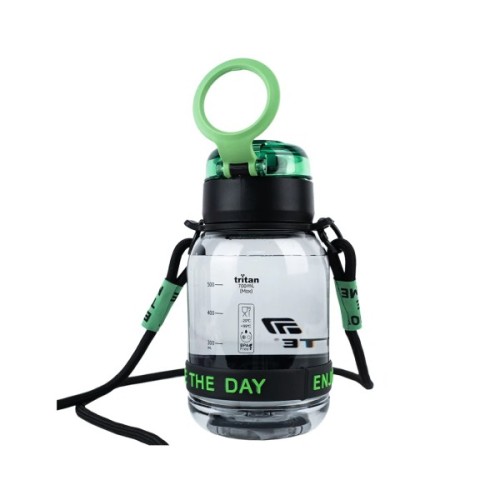 Поїльник-непроливайка Kite 700 мл, чорно-зелена (K25-1218-2)