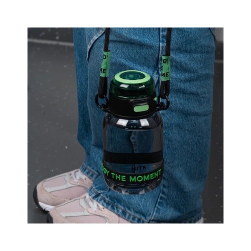 Поїльник-непроливайка Kite 700 мл, чорно-зелена (K25-1218-2)