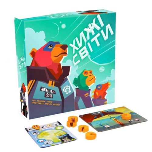 Настільна гра WoodCat Хижі Світи (Wild Space) (укр.) (ВР_ХС)