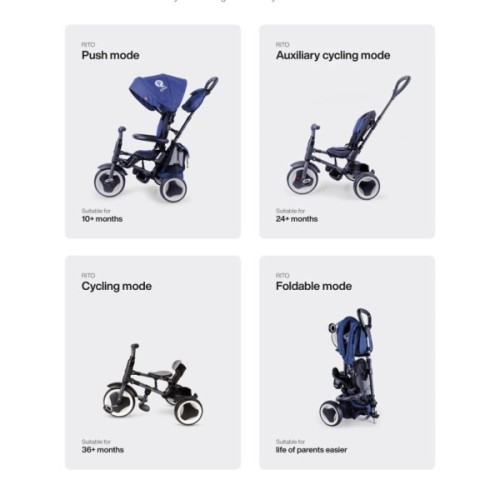 Дитячий велосипед QPlay Rito+ Eva Grey (S380-8Grey)