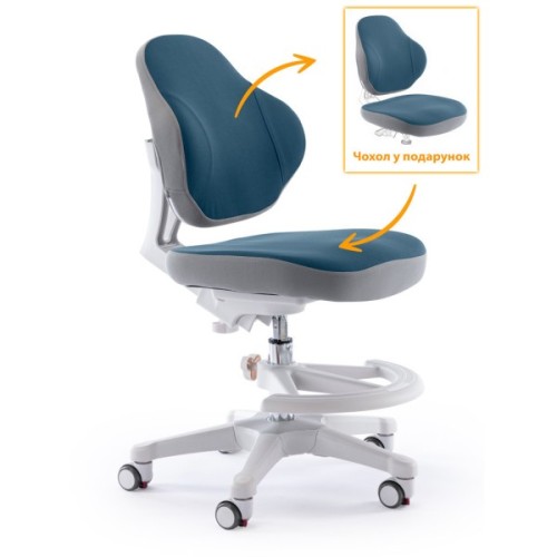 Дитяче крісло ErgoKids Mio Classic Y-405 Dark blue (Y-405 DB)