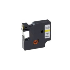 Стрічка для принтера етикеток UKRMARK RL-D-45018P-BK/YE, аналог DYMO S0720580, 12мм х 7м. (900299)