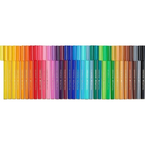 Фломастери Faber-Castell Сумочка в металевій коробці Connector Скрепляй разом 33 кольора (31772)