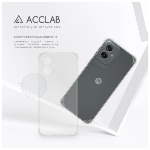 Чохол до мобільного телефона ACCLAB TPU ShockProof Motorola Moto G55 Transparent (1283126616273)