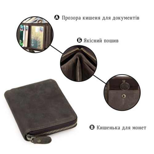 Гаманець Vintage Коричневий (14224)