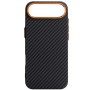 Чохол до мобільного телефона Armorstandart LikeCarbon2 SE MagCase Apple iPhone 17 Air Black Orange (ARM89155)