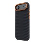 Чохол до мобільного телефона Armorstandart LikeCarbon2 SE MagCase Apple iPhone 17 Air Black Orange (ARM89155)