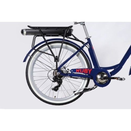 Електровелосипед Dorozhnik 26" eRUBY DD FR рама-17" 48B 15А*г 500Вт 2026 темно-синій (ELB-D-26-302)