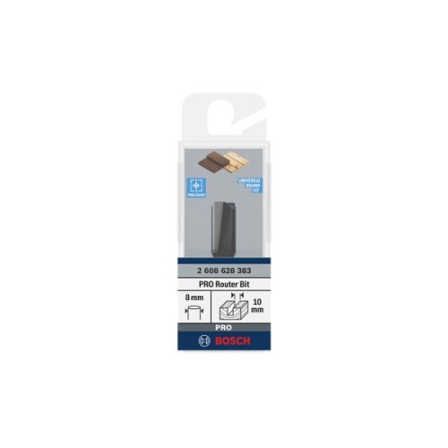 Фреза Bosch Professional пазова, Std, S8, D10, L20 (2.608.628.383)