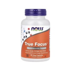 Вітамінно-мінеральний комплекс Now Foods Підтримка роботи пам'яті та мозку, True Focus, 90 вегетаріанськ (NOW-00157)