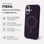 Чохол до мобільного телефона BeCover FIBRA Silicone OmniMag Apple iPhone 16 Dark Purple (716225)