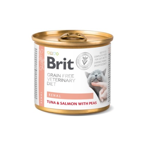 Консерви для котів Brit GF VetDiets Cat Renal 200 г (8595602549870)