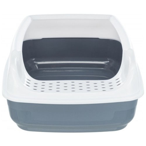 Туалет для котів Trixie "Delio" з рамкою 38х20х50 см (сірий) (4011905403977)