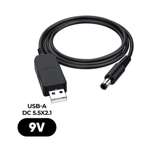 Кабель живлення USB to DC 5.5x2.1mm 9V 0.8m Armorstandart (ARM65662)