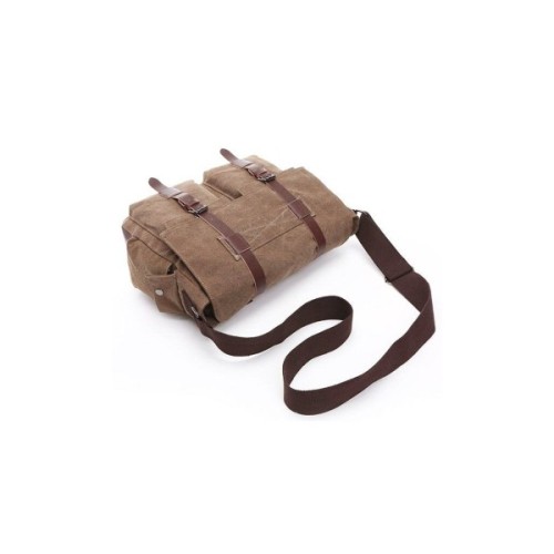 Сумка Vintage На плече текстильна Коричнева (20150)